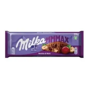 Čokolada MILKA grozđice lešnik 270g slide slika