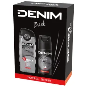 DENIM set Black (dezodorans i gel za tuširanje) slide slika
