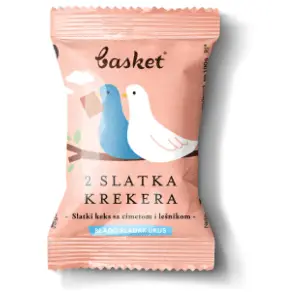 Integralni keks BASKET cimet lešnik 25g slide slika