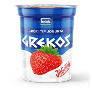 Jogurt GREKOS jagoda 400g slide slika