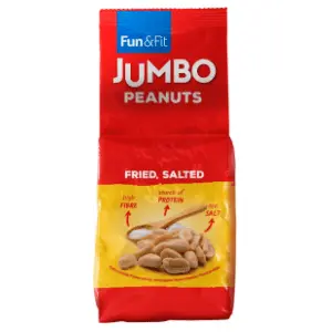 Kikiriki FUN&FIT Jumbo prženi oljušteni vakuum 250g slide slika