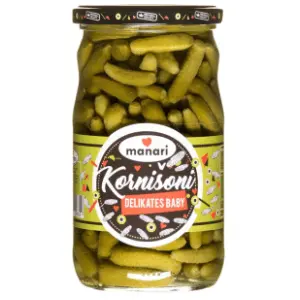 Kornišoni MANARI delikates 680g slide slika