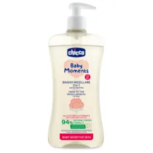CHICCO baby moments micellar kupka i šampon 2in1 500ml slide slika