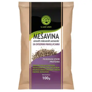 LUČAR mešavina semenki sa ovsenim pahuljicama 100g slide slika