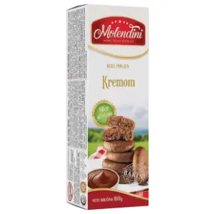 MOLENDINI Keks bez glutena sa crnim kremom 180g slide slika