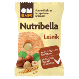 NUTRIBELLA integralni keks lešnik 50g slide slika
