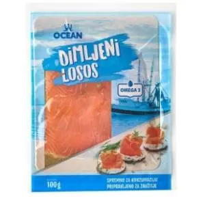 OCEAN dimljeni losos slajs 100g slide slika