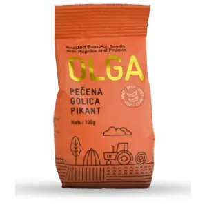 OLGA golica pečena pikantna 100g slide slika