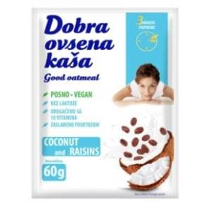 DOBRA ovsena kaša kokos i suvo grožđe 60g slide slika