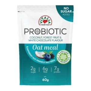 VITALIA Probiotic ovsena kaša crveno voće bela čokolada 60g slide slika