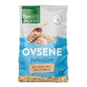 Ovsene pahuljice FUN&FIT organske 250g slide slika