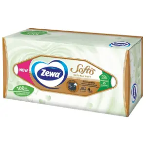 Papirne maramice ZEWA softis natural soft kutija 4sloja 80kom slide slika