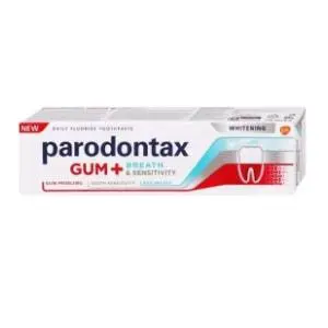 Pasta PARODONTAX Gum+ breath & sensitivity whitening 75ml slide slika