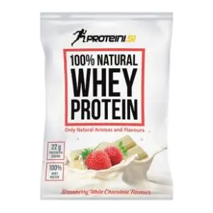 PROTEINI.SI whey protein jagoda bela čokolada 30g slide slika