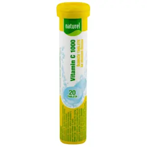 Šumeće tablete NATUREL vitamin C sa zaslađivačem 1000mg 80g slide slika