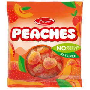 Bombone gumene PIONIR Gummy peaches 100g slide slika