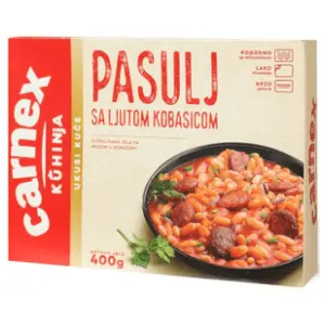 CARNEX Pasulj sa ljutom kobasicom 400g slide slika