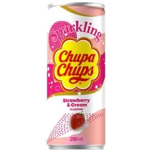 CHUPA CHUPS sok jagoda i cream limenka 250ml slide slika