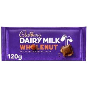 Čokolada CADBURY Dairy milk Wholenut 120g slide slika