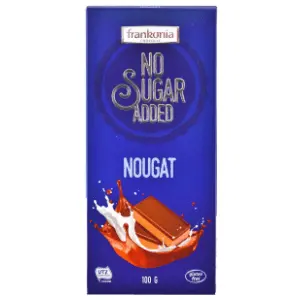 Čokolada FRANKONIA Nugat no sugar added 80g slide slika