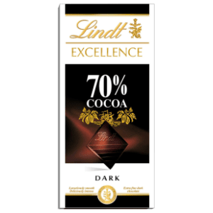 LINDT crna čokolada Excellence dark 70% cacao 100g