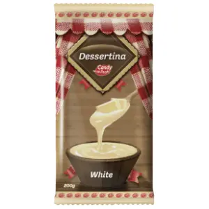 Čokolada CANDY RUSH Dessertina bela 200g slide slika