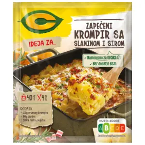 Dodatak C zapečeni krompir sa slaninom i sirom 35g slide slika