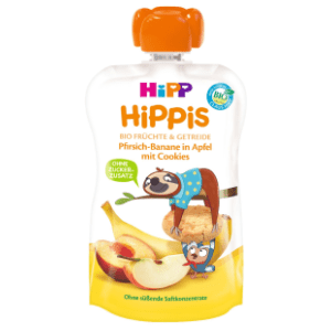 HIPP Hippis kašica jabuka banana breskva keks 100g slide slika