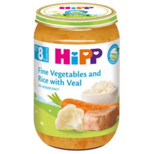 HIPP Kašica povrće sa pirinčem i teletinom 220g slide slika