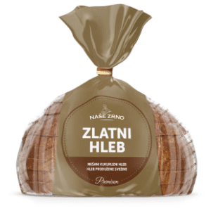 Hleb NAŠE ZRNO Zlatni mešani kukuruzni 350g slide slika