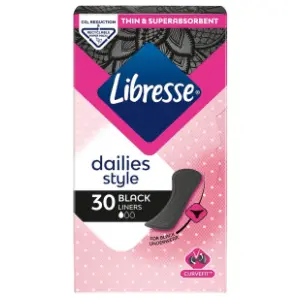LIBRESSE dnevni ulošci normal black 30kom slide slika