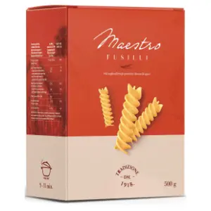 Testenina MAESTRO Fusilli 500g slide slika