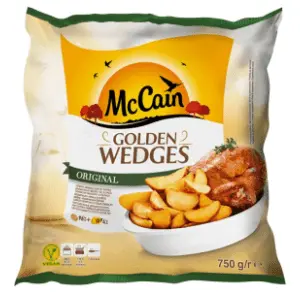 McCAIN Pomfrit Golden wedges 750g slide slika