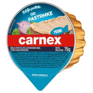 CARNEX Riblja pašteta od pastrmke 75g slide slika