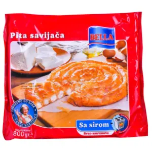 Pita BELLA Savijača sa sirom 800g slide slika