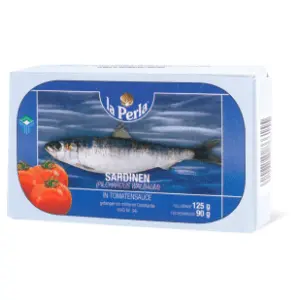 Sardina LA PERLA u paradajz sosu 125g slide slika