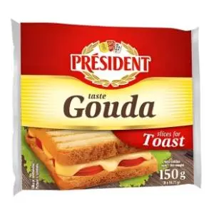 Sir gouda listići PRESIDENT 150g slide slika