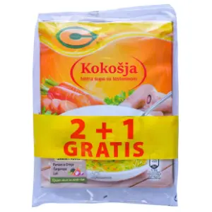 Supa C kokošija bistra 58g 2+1 gratis slide slika