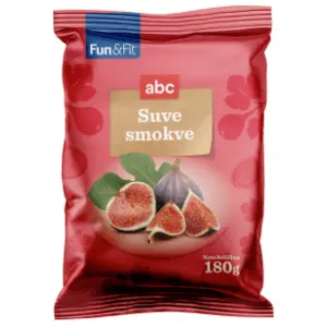 Suve smokve FUN & FIT Abc 180g slide slika