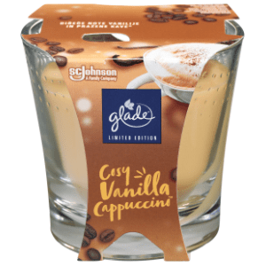 Sveća GLADE vanila cappuccino 129g slide slika