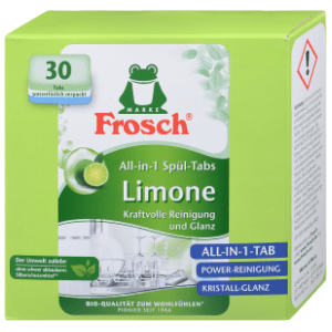Tablete za mašinsko pranje posuđa FROSCH Green lemon 30kom slide slika
