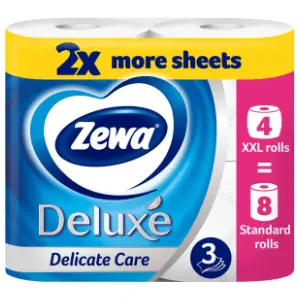 Toalet papir ZEWA XXL deluxe delicate care 3sloja 4kom slide slika