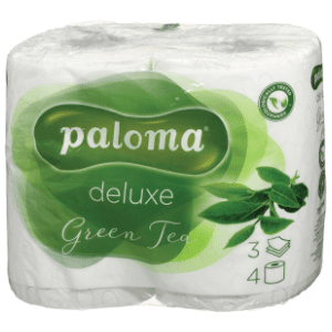Toaletni papir PALOMA deluxe green tea 3sloja 4kom slide slika