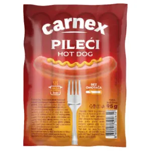 Viršle CARNEX Hot dog pileći 95g slide slika