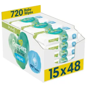 Vlažne maramice PAMPERS Harmonie aqua 15x48kom slide slika