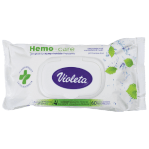 Vlažni toalet papir VIOLETA hemo care 60kom slide slika