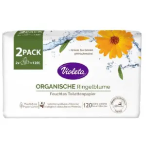 Vlažni toalet papir VIOLETA neven 2x60kom slide slika