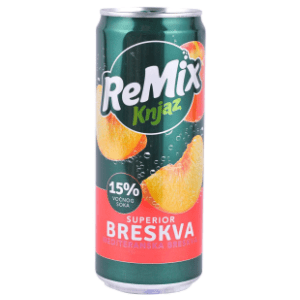 Voćni sok KNJAZ MILOŠ ReMix breskva limenka 330ml