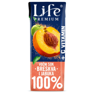Voćni sok NECTAR Life premium breskva jabuka sa vitaminom C 0,2l slide slika