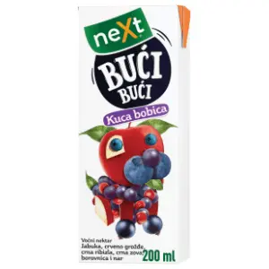 Voćni sok NEXT Bući bući kuca bobica 200ml slide slika